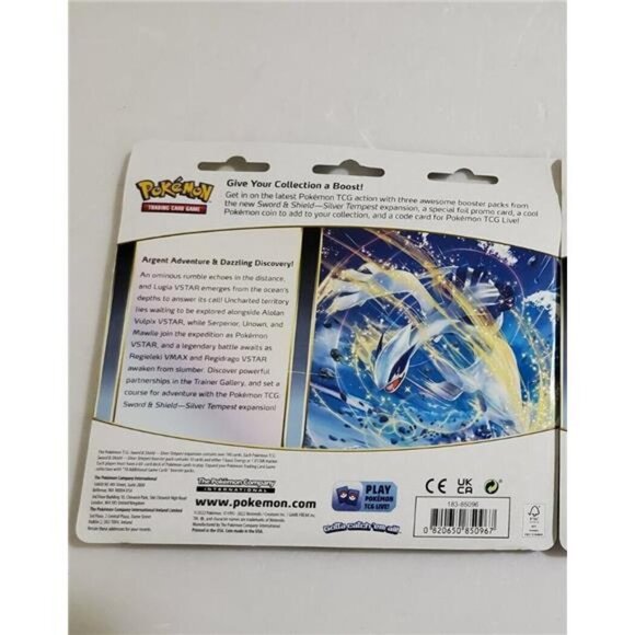 Pokemon Cards Sword &amp; Shield Silver Tempest MANPAHY BLISTER PACK 3 - Picture 6 of 6